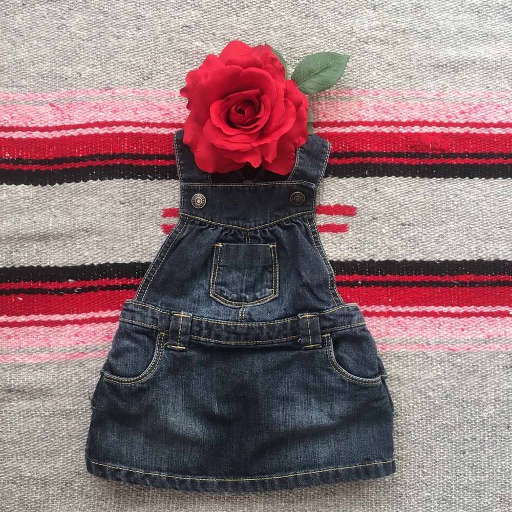 OLD NAVY | RUFFLE BOTTOM JUMPER DRESS